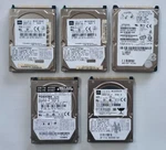 Lot Toshiba MK8032GAX 80G MK6025GAS 60G MK2018GAP 20G Hitachi DK23EB3-40 40G. Fixed Price $38.00.