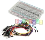 Combo Clear Mini Prototype Test Deck And 65PCS Breadboard Wire Cable. Fixed Price $6.95.