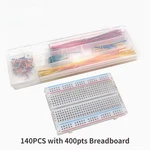 400-TIE Points Solderless Pcb Breadboard Kit + 140PCS Jumper Wire Shape. Fixed Price $13.40.
