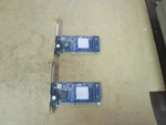 Lot Of 2 Zonet Network Adapter Card ZEN3301E 10/100/1000. Fixed Price $10.00.