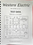 Western Electric KS-15750-L1 & L2 Tube Test Data, All There Is.. Fixed Price $25.00.