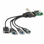 Startech Port Pcie RS232 Serial Adapter Card PEX4S953LP. Fixed Price $138.51.