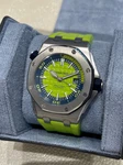 Audemars Piguet Royal Oak Offshore Diver "lime Green" 15710ST.OO.A038CA.01. Fixed Price $44895.00.