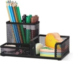 Mesh Pencil With Post Note Holders Desk Organizer, 3 Compartment. Fixed Price $23.60.