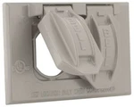 (100) Hubbell 5180-0 Horizontal Duplex Single Gang Weatherproof Cover,. Fixed Price $404.98.