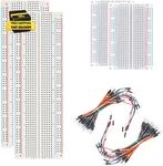 Solderless Breadboard Ultimate Kit - 4PCS 830/400 Tie Points Boards + 130 Jumper. Fixed Price $16.38.