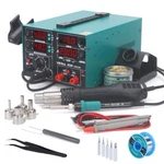 Yihua 853D 800W 3-IN-1 Hot Air Rework Station Soldering Iron Kit Dc Power Supply. Fixed Price $147.60.