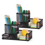 Comix Mesh Pencil Holder Organizer, 3 Compartment Wire Desktop P.... Fixed Price $27.38.