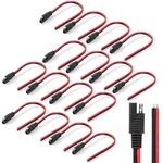 Bates- Sae Connector Cable, 12 Inch, 16 Pack, 14 Awg, Pin Single Plug Quick Di. Fixed Price $12.23.
