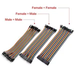 120PCS 20CM Multicolored Dupont Wire 40PCS M-f M-m F-f Jumper Breadboard Cable. Fixed Price $8.26.
