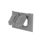 Hubbell-bell 5180-0 1-GANG Horizontal Weatherproof Cover, Duplex, Gray. Fixed Price $8.34.