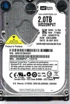 WD20NPVT-11Z2TT0 S/n: WXK1E Dcm: Ebcvjbbb Western Digital 2TB Thailand Sep 2012. Fixed Price $158.99.