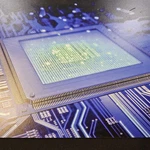 Aqua Blue Cyber Space Computer Chip Circuit Board Picture Hanging Electronics,. Fixed Price $15.99.