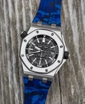 Audemars Piguet Royal Oak Offshore Diver Ss Black 42MM 15703ST.OO.A002CA.01. Fixed Price $28995.00.