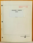 Hp Agilent 05326-90016 1970 Frequency Counter 5326C Temporary Service Manual.. Fixed Price $39.99.