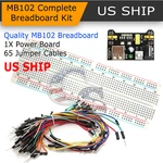 MB-102 830 Point Prototype Pcb BREADBOARD+65PCS Jump Cable Wires+power Supply. Fixed Price $5.75.