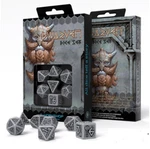 Dwarven Runes Gray & Black Dice Set (7) Q-workshop Full Of Rpg. Fixed Price $11.43.