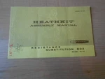 1965 Heathkit IN-12 Resistance Substitution Box Assembly & Operation Manual. Fixed Price $11.99.