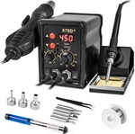 2 1 Hot Air Rework Soldering Iron Station Kit, Precision Circuit Board. Fixed Price $56.35.