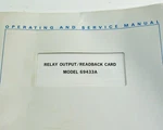 Hp Relay Output/readback Card Model 69433A - Operating Service Manual Dec 1972. Fixed Price $9.99.