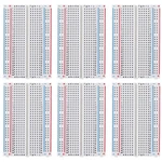 6 Pcs Breadboard Set Prototype 400 Pin Solderless Kit For Raspberry. Fixed Price $16.47.