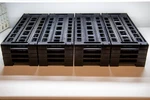 Lot Of 20 Com-kyl (eis) RA-24CP Style Industrial 23" Esd Conductive Pcb Racks. Fixed Price $490.00.