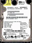 WD3200BEVT-22ZCT0 Hacvjanb Western Digital Sata 320GB WXE4 May 2008. Fixed Price $99.00.