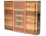 Saffron & Sage Large Wood Cutting Board - Thick 16 X 12 1.5 Inch Acacia Woo.... Fixed Price $56.37.