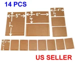 14PC Pcb Kit Prototyping Single Sided Circuit Breadboard Stripboards. Fixed Price $13.99.