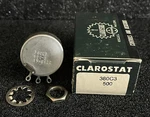 1PC Clarostat 380C3-500-S Ohm 2-WATT Linear Taper Potentiometer **nos. Fixed Price $15.00.