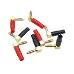 Solderless Banana Plugs 8* Angled Gold Plated 4MM Dual Screw Short Circuit Safe. Fixed Price $11.15.