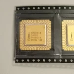 Early 1980S Intel C80188-3 16 Bit 8MHZ Cpu, 68 Pin Gold Plated Ceramic Clcc. Fixed Price $27.50.