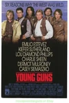 Young Guns Movie Poster 27X41 Original Rolled Charlie Sheen 1989 Western Film. Fixed Price $15.00.