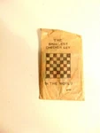 Novelty Old Toy: "the Smallest Checker Set"; Paper Board/ Pieces; Japan. Fixed Price $8.50.