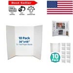 Clay White Trifold Project Boards 36 X48 - Perfect For Events 10 Pack. Fixed Price $75.99.