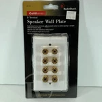 Radioshack 40-992 8-TERMINAL Speaker Wall Plate With 24K Gold Connectors New. Fixed Price $8.39.