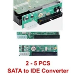 Lot Of 2-5 Pata Ide 3.5" Sata Hard Drive Hdd Cd/dvd Adapter Converter. Fixed Price $28.79.