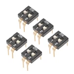 Uxcell Pcs Black Dip Switch Horizontal 1-2 Positions 2.54MM Pitch For Circu.... Fixed Price $14.16.