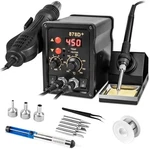 2 1 Hot Air Rework Soldering Iron Station Kit, Precision Circuit Board. Fixed Price $46.99.