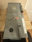 Square 8538SBA66V89A3FF4TX11 Motor Disconnector Switch 2HP 30A Enclosure. Fixed Price $300.00.