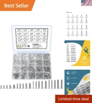 1000 Pcs Tiny Screws For Electronics, M1.6 M1.7 M2.5 M3 Round Head Mini, R.... Fixed Price $19.46.